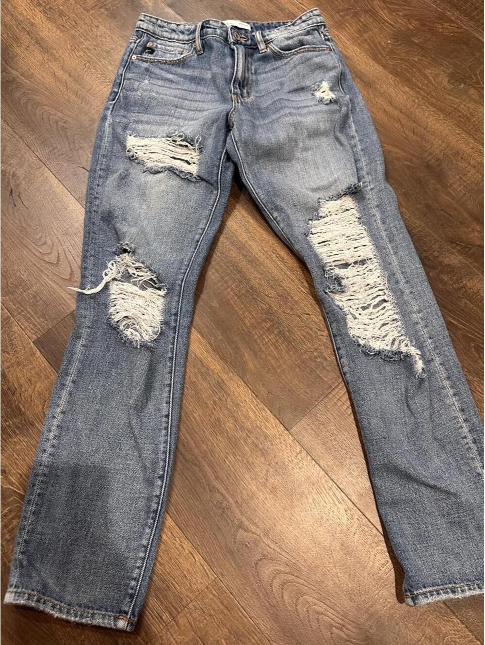 KanCan Women's Blue and Navy Jeans
